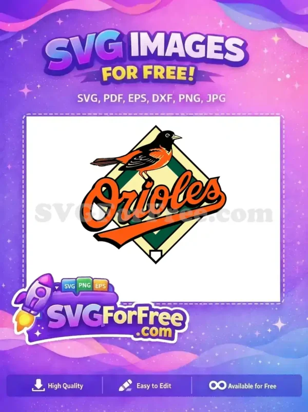 Free Baltimore Orioles Free Baseball Sport Logos Free SVG