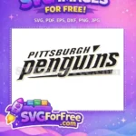 Free Pittsburgh Penguins Text Free Sport Logos Design Free SVG - Instant Download