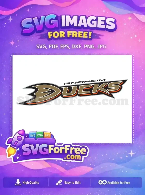 Free Anaheim Ducks Logo Free NHL Team Sport Free SVG
