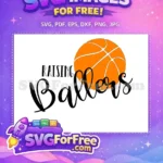Free Orange Basketball Free Raising Ballers Sport Free SVG 1 - Instant Download