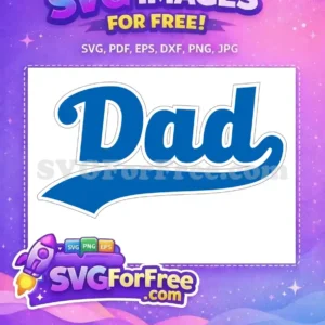 Free Blue Bold Dad Free Sport Design Free SVG Free Blue Bold Dad Free Sport Design Free SVG