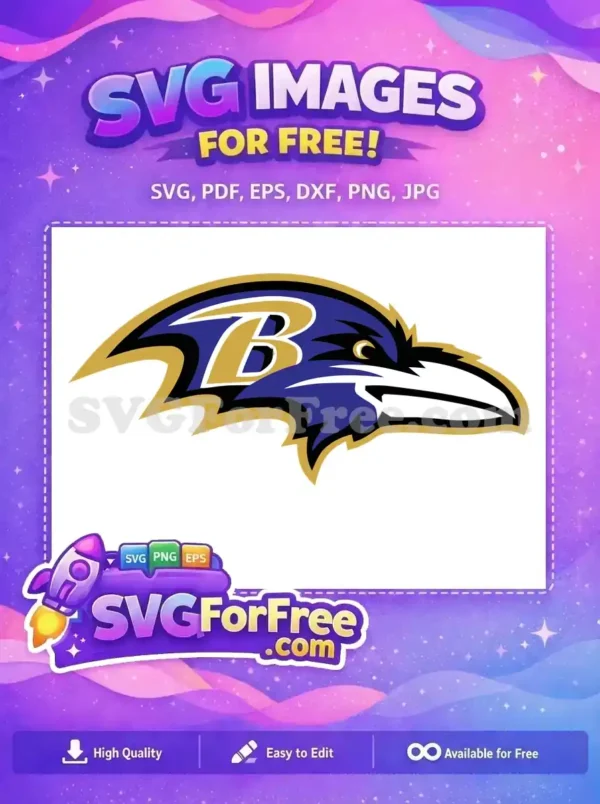 Free Baltimore Ravens Logo Free NFL Team Sport Free SVG
