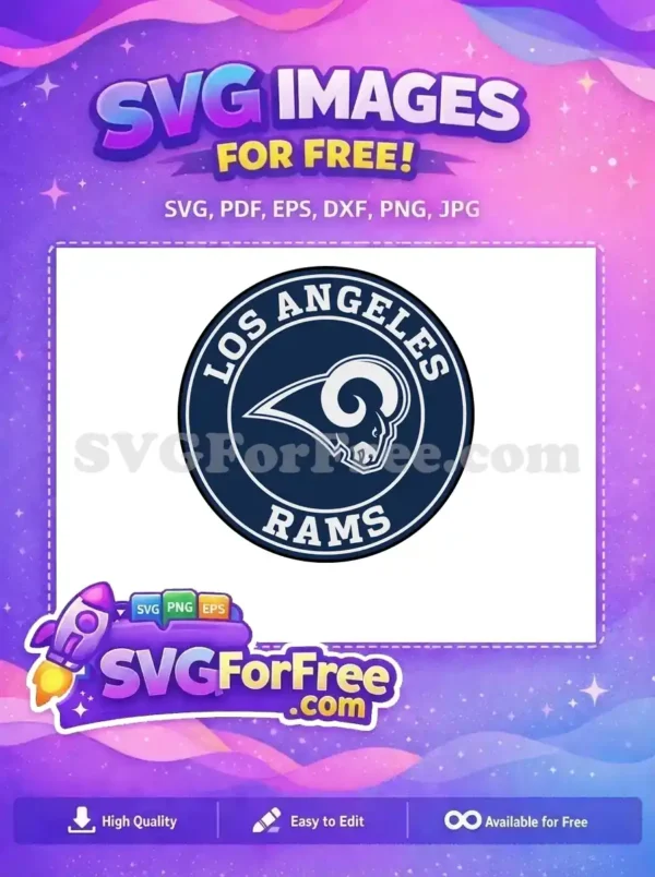 Free LA Rams Logo Free NFL Team Sport Free SVG