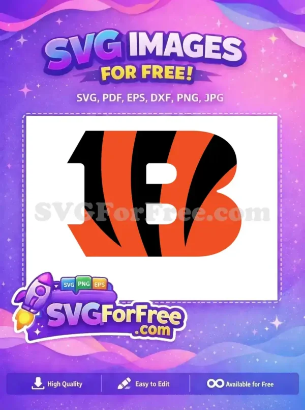 Free Orange Black Stripes Free Number One Cincinnati Free SVG