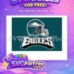 Free Eagles Winged Helmet Free Bold Eagles Font Philadelphia Eagles NFL Free SVG - Instant Download