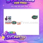 Free Gators Sport Logos Free Gator Pride For Life Team Mascot Free SVG - Instant Download
