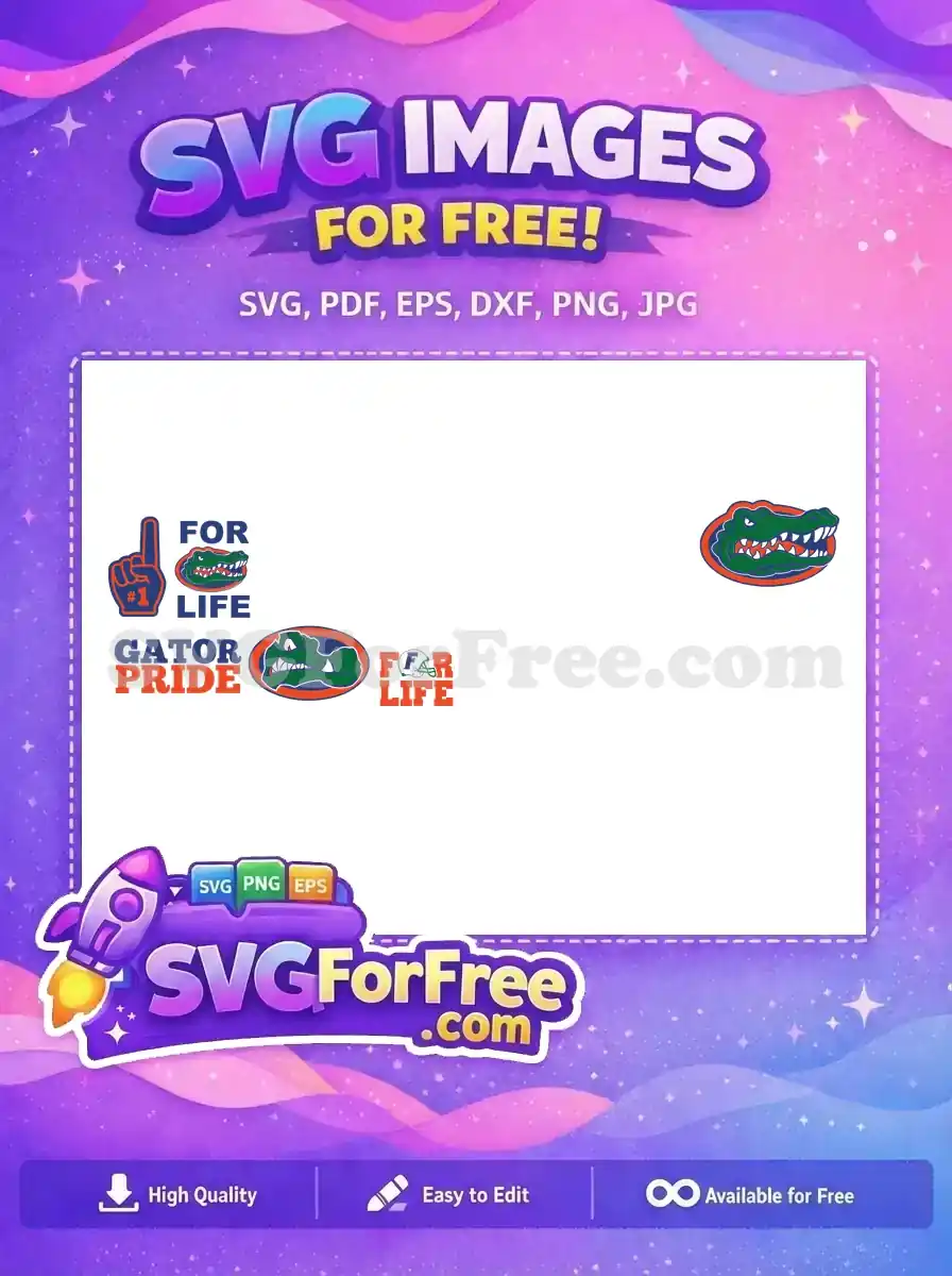 Free Gators Sport Logos Free Gator Pride For Life Team Mascot Free SVG