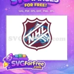 Free Burgundy Shield Free Blue Mountain NHL Free SVG - Instant Download