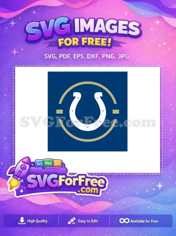 Free Indianapolis Colts Horseshoe Free Sport Logos Blue Free SVG Free Indianapolis Colts Horseshoe Free Sport Logos Blue Free SVG