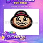 Free Ohio Mascot Free Buckeye Head Sport Logos Free SVG - Instant Download