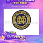 Free Notre Dame ND Free Fighting Irish Sport Free SVG - Instant Download