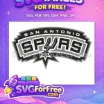 Free San Antonio Spurs Free Gray Scale Sport Free SVG - Instant Download