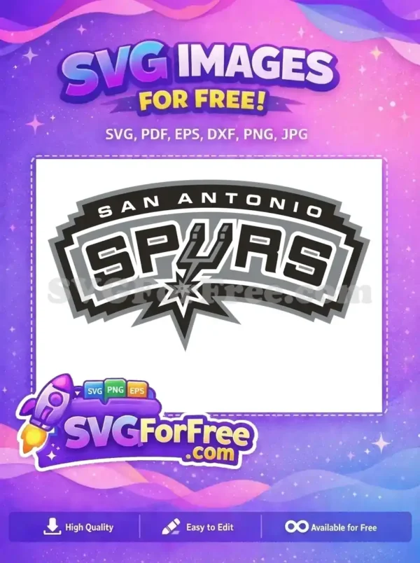 Free San Antonio Spurs Free Gray Scale Sport Free SVG