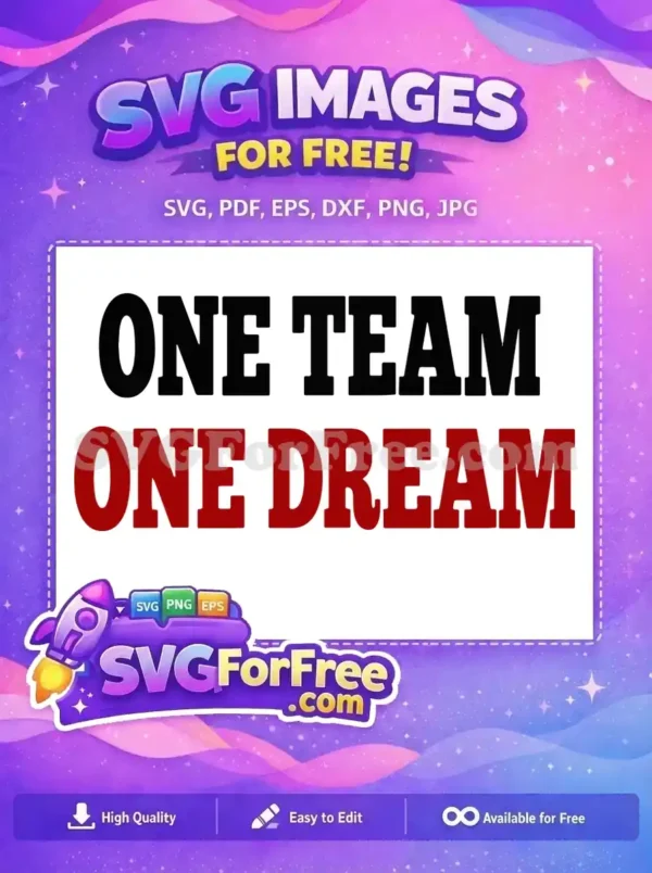 Free Black Team Free Red Dream Sport Free SVG