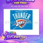 Free OKC Thunder Logo Free Basketball Emblem Sport Free SVG 2 - Instant Download