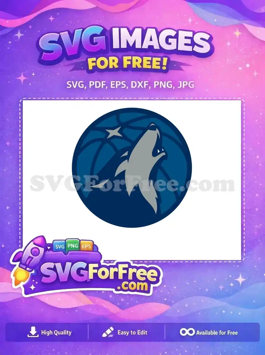 Free Gray Wolf Howling Free Blue Basketball Sport Logos Free SVG