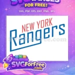 Free Red New York Free Blue Rangers Sport Free SVG - Instant Download
