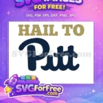 Free Gold Hail Free Navy Pitt Sport Logos Free SVG - Instant Download
