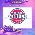 Free Team Logo Free Detroit Pistons Sport Free SVG - Instant Download