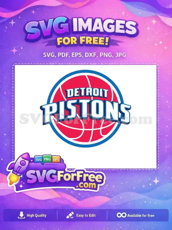 Free Team Logo Free Detroit Pistons Sport Free SVG