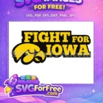 Free Iowa Hawkeyes Logo Free Fight For Iowa Free SVG - Instant Download