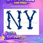 Free Ornate Edges Free NY Mets Logo Sport Free SVG - Instant Download