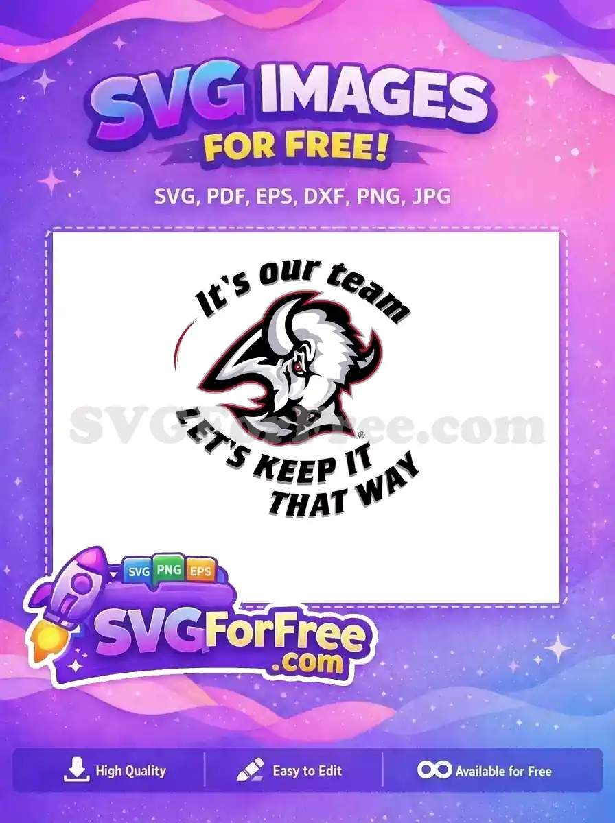 Free Buffalo Fierce Eyes Free Sport Logos Mascot Free SVG