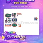 Free Gator Pride Free College Football Home Free SVG - Instant Download