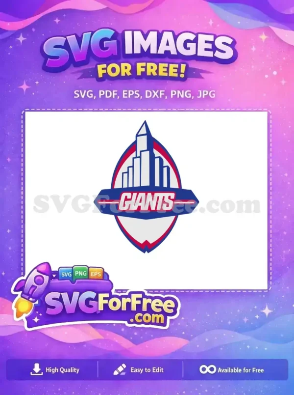 Free Blue White Logo Free Giants Emblem Sport Free SVG