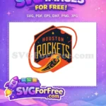 Free Orange Hexagon Free Astronaut Logo Houston Rockets Free SVG - Instant Download