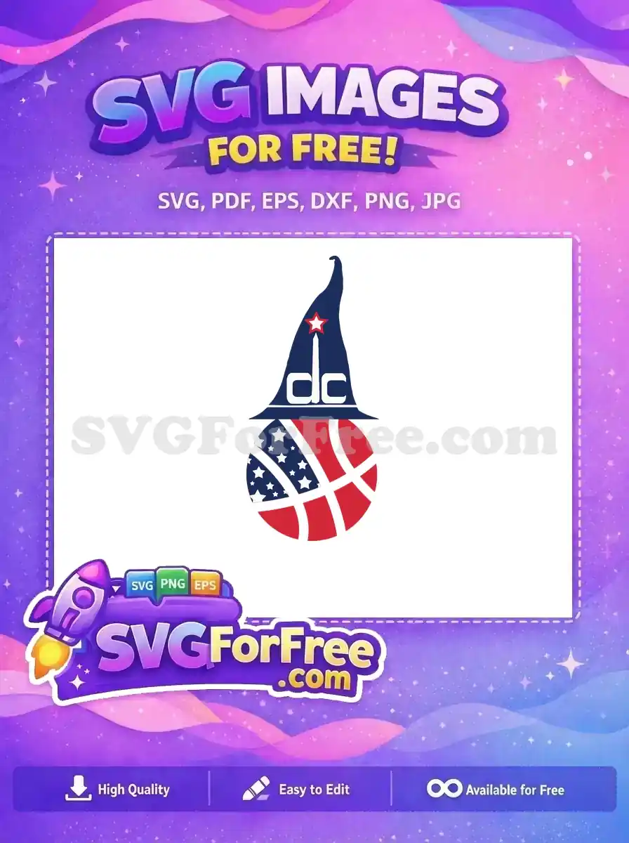 Free DC Wizards Hat Free Basketball Sport Logos Free SVG