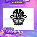 Free Basketball Net Free RYBL Sport Logos Free SVG - Instant Download