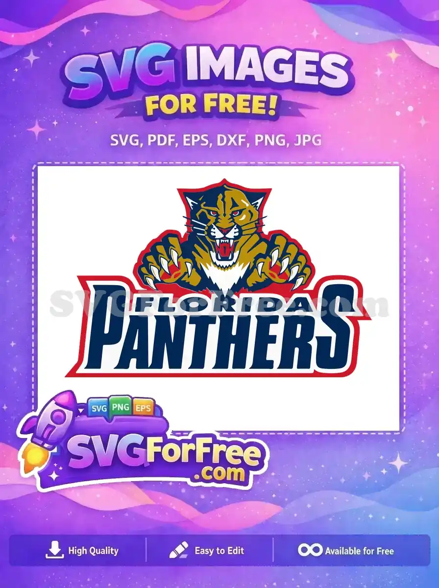 Free Fierce Feline Free Red Eyes Florida Panthers Free SVG