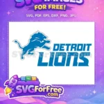 Free Blue Roaring Lion Free Sport Logos Detroit Free SVG - Instant Download