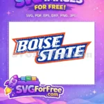 Free Orange Outline Free Blue Boise State Broncos Free SVG - Instant Download
