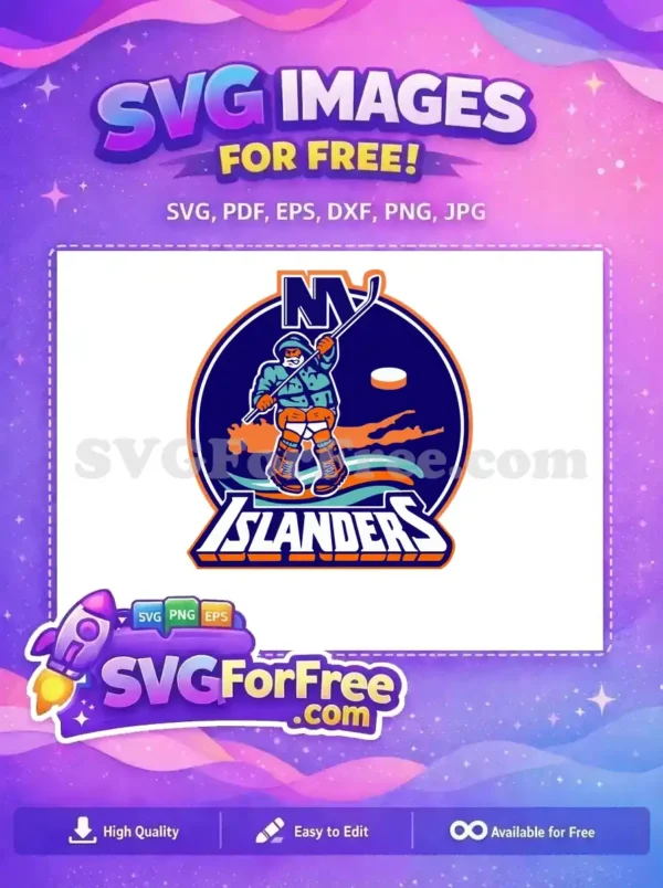 Free Hockey Player Free Islanders Logo Sport Free SVG 2