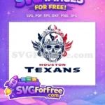 Free Skull Helmet Free Wings Houston Texans Free SVG - Instant Download