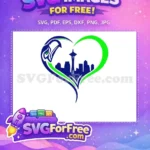 Free Seattle Seahawks Free Skyline Sport Logos Free SVG - Instant Download