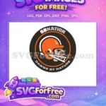 Free Orange Helmet Free Snarling Bulldog Sports Free SVG - Instant Download
