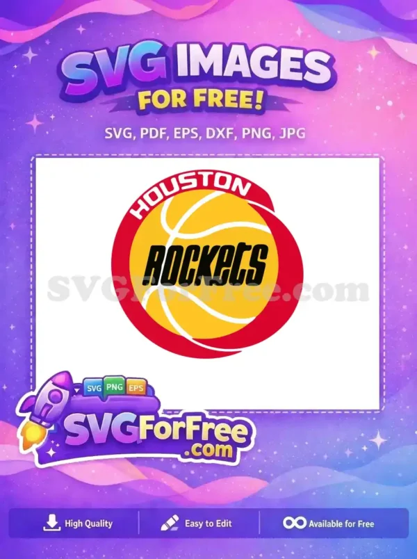 Free Houston Rockets Logo Free Basketball Sport Free SVG