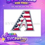 Free Letter A Flag Free Sport Logos Design Free SVG - Instant Download