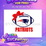 Free Red Bow Free Football Patriots Sport Logos Free SVG - Instant Download