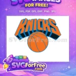 Free Orange Ball Free Blue Outline Knicks Free SVG - Instant Download