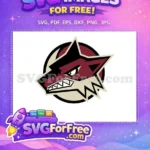Free Angry Wolf Face Free Sport Logos Arizona Free SVG - Instant Download