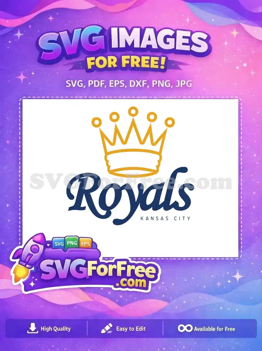 Free Gold Crown Free Royals Kansas City Sport Free SVG