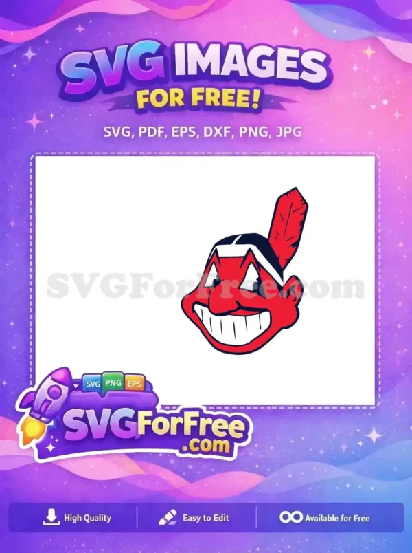 Free Red Indian Smile Free Feather Detail Sport Logos Free SVG