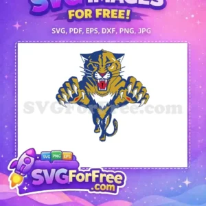 Free Angry Panther Roaring Free Claws Sport Logos Free SVG