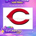 Free Red Letter C Free Sport Logos Free SVG 1 - Instant Download