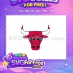 Free Red Angry Bull Free Chicago Bulls Sport Free SVG 1 - Instant Download