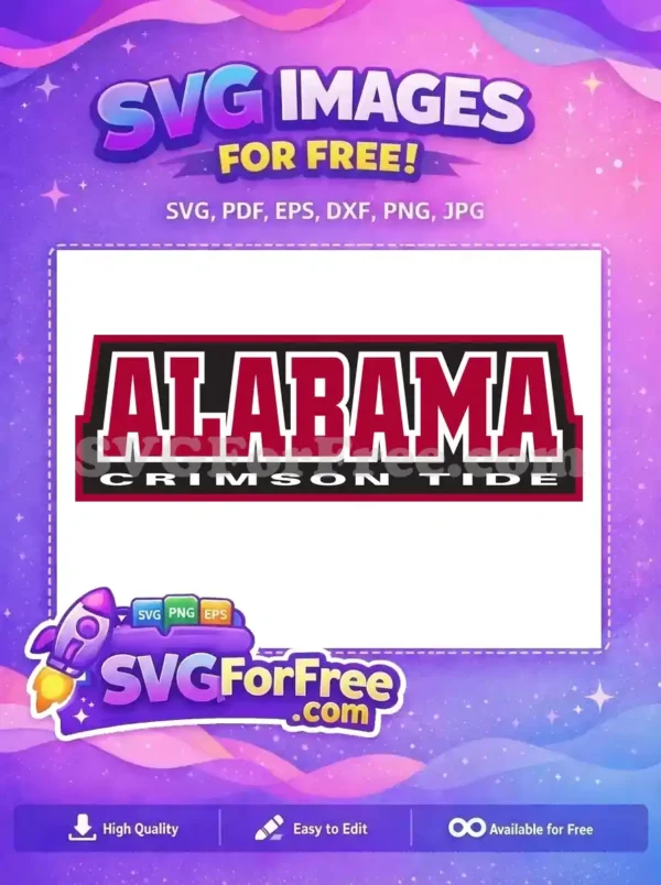 Free Crimson Tide Free Alabama Logo Sport Free SVG Free Crimson Tide Free Alabama Logo Sport Free SVG